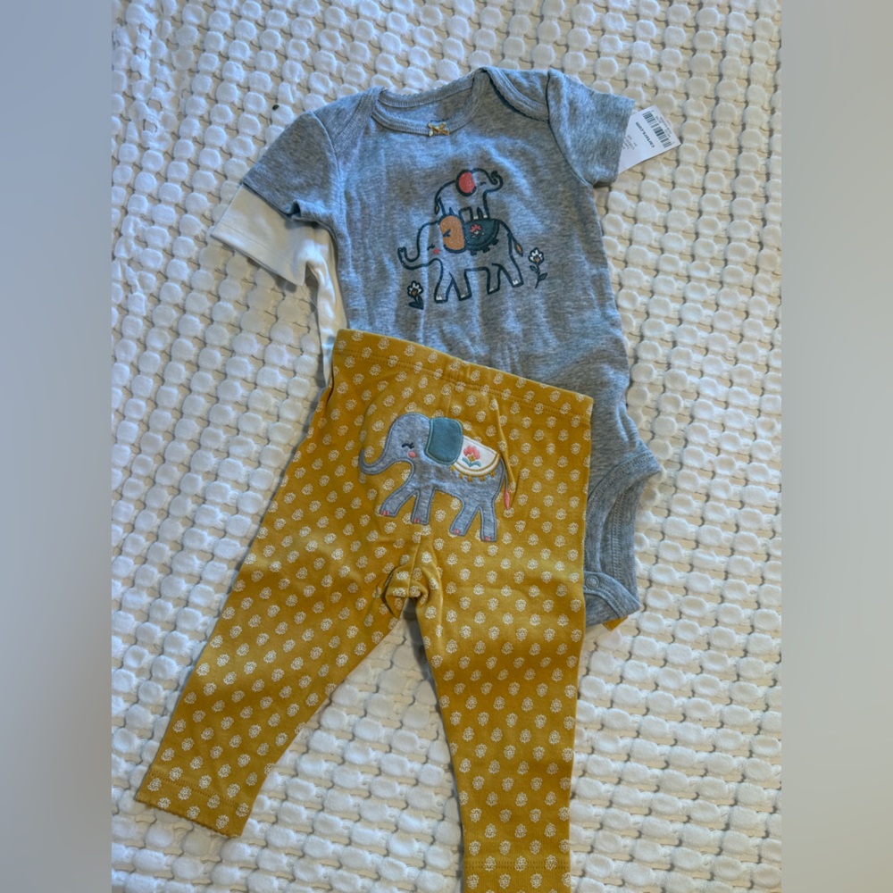 NWT 3 piece Carters set 6m